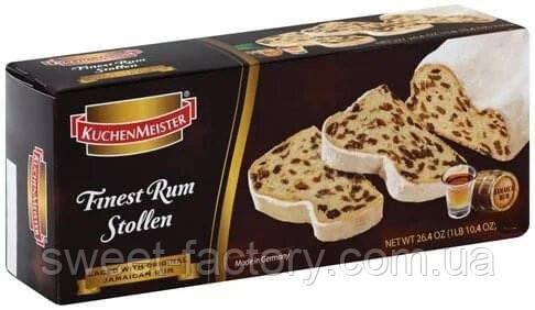 Різдвяний кекс Stollen Kuchenmeister "Ямайський ром" 500 g