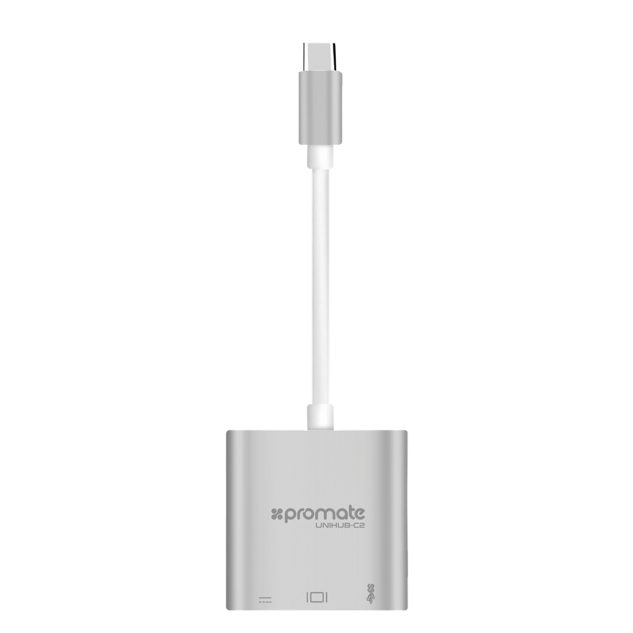 USB Хаб UniHub-C2 Grey (Розпакований) (ch_unihub-C2.grey)