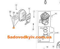 Глушитель для воздуходувки Oleo-Mac BV 300 (56550171CR)