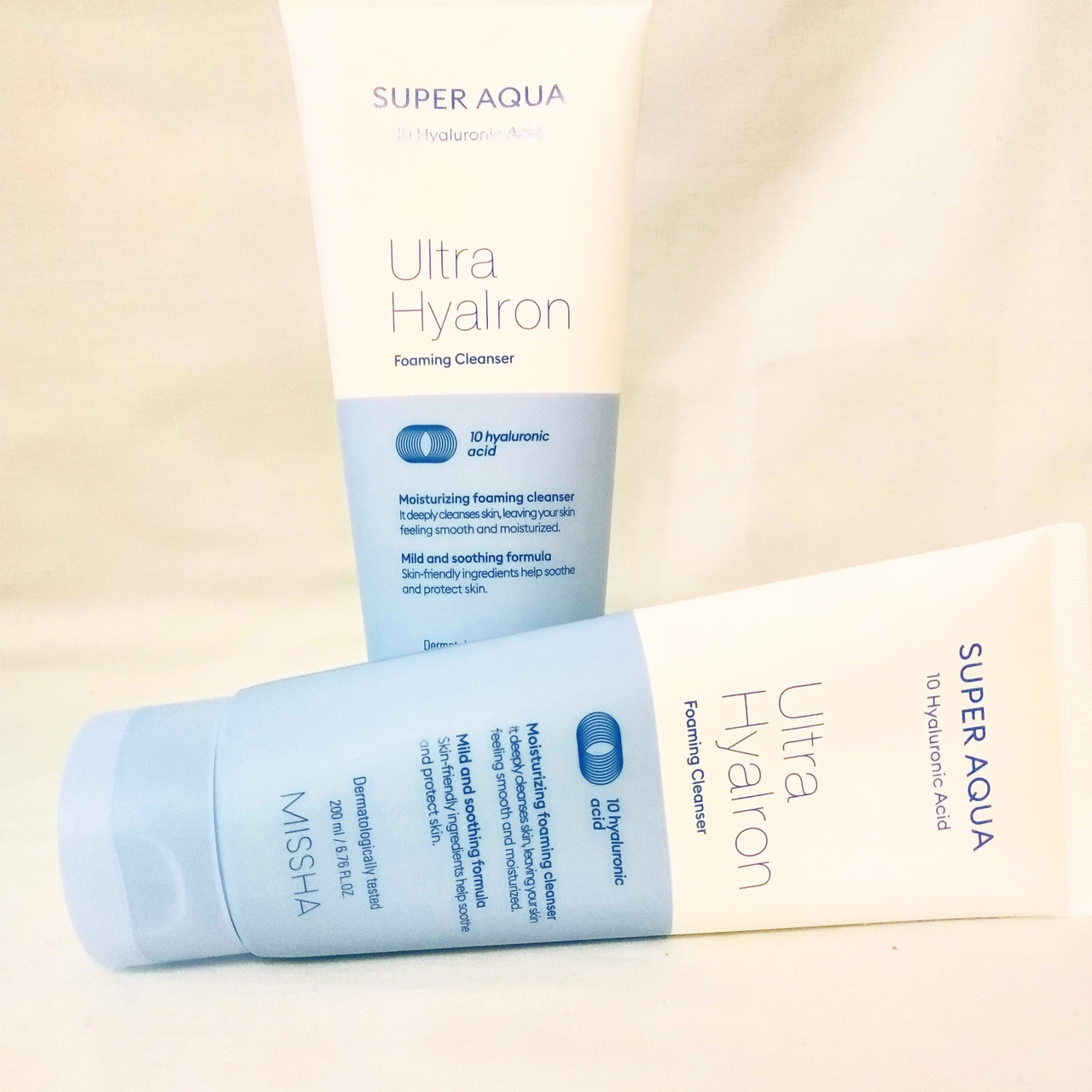 Missha Super Aqua Ultra Hyalron Cleansing Foam пенка с гиалуроновой кислотой