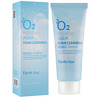 Киснева пінка для вмивання Farmstay O2 Premium Aqua Foam Cleansing 100 мл