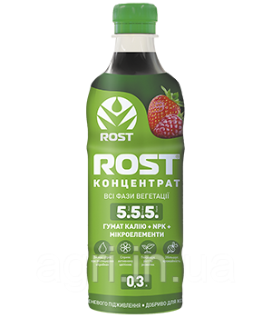 Добриво ROST-концентрат (5.5.5) 300 мл, універсальний