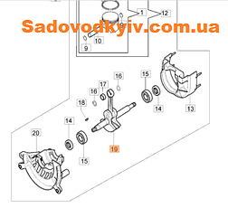 Колінвал для повітродувки Oleo-Mac BV 300 (56550008R)