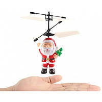 Летающая интерактивная игрушка Дед Мороз вертолёт без пульта