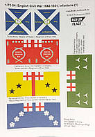 Прапори та штандарти в масштабі 1/72. English Civil War 1642-1651, Infanterie (1). ROFUR-FLAGS 04