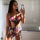 Мереживну білизну з поясом, фото 3