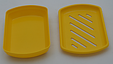 Пластмасова відкрита мильниця підставка для мила (різні кольори), фото 3