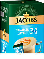 Кофейный напиток Jacobs 3 in 1 Caramel Latte 24 x 12.3 г. Якобс Карамель Латте 3 в 1 стик