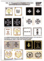 Флаги та штандарти в масштабі 1/72. Preussische Landwehr 1813-1815. ROFUR-FLAGS 81