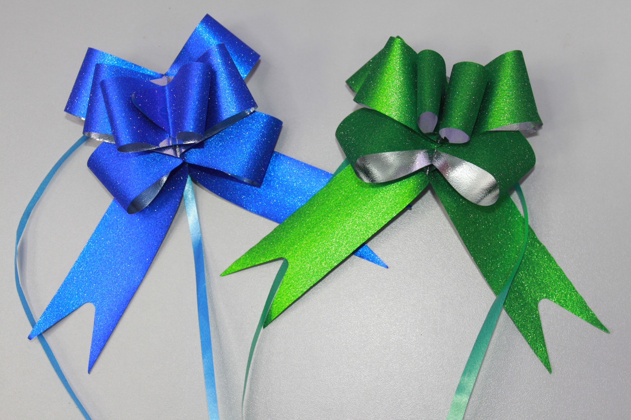 Бантики для прикраси подарунків 9 см 1 шт, фото 1