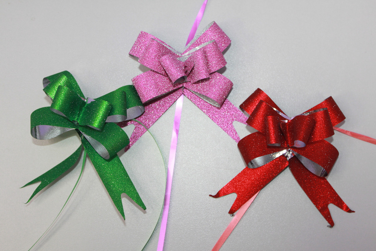 Бантики для прикраси подарунків 7 см 1 шт, фото 1