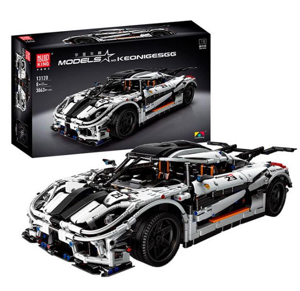 Конструктор для хлопчиків автомобіль Koenigsegg One:1 на 3063 деталей Mould King, дитячий конструктор, фото 1