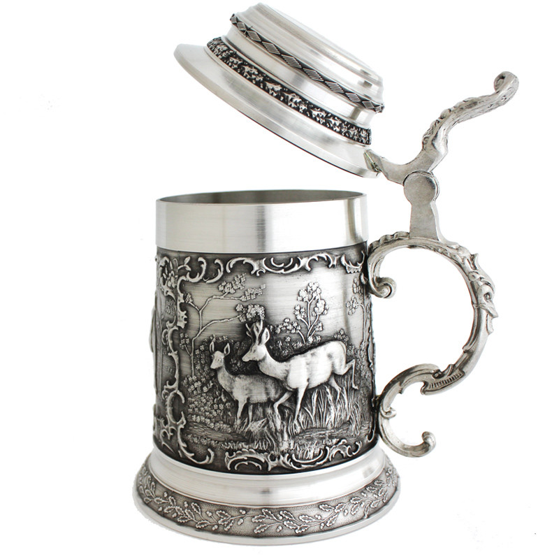 Кружка для пива Німеччина харчове олово SKS Artina Вдалого полювання, h- 17 см , 500 мл (12351a), фото 1