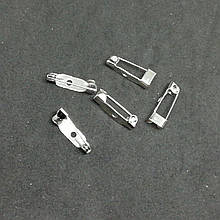 Булавка основа для брошки срібло 15 х 6 х 4 мм 100 штук в уп.