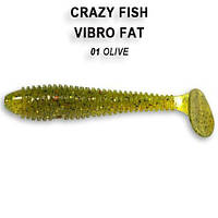 Силикон Crazy Fish Vibro fat 2.8" 1-71-1-5 чеснок