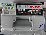 Автомобільний акумулятор, BOSCH S50010 52Ah, 0092S50010,0 092 S50 010, АКБ., фото 3