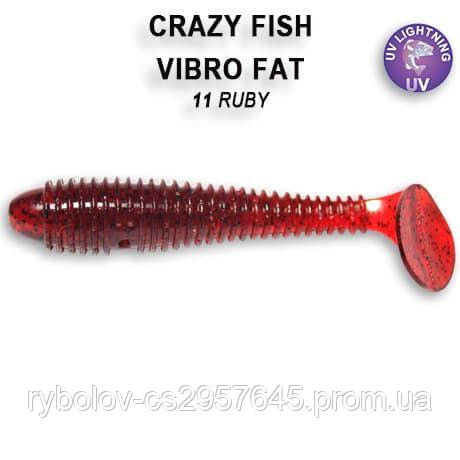 Силікон Crazy Fish Vibro fat 2.8" 1-71-11-1 аніс