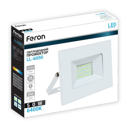 Світлодіодний прожектор Feron LL-6050 50W  IP 65  (191*163*31mm)