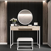 Туалетный столик с банкеткой и зеркалом "Нефертити Белый"