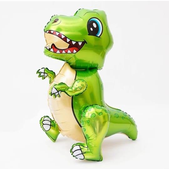 Фольгована Кулька ДИНОЗАВР  ТІРРЕКС ЗЕЛЕНИЙ 77x51 (30")