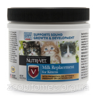 Замінник котячого молока Nutri-Vet Kitten Milk (Нутрі-Вет) молоко для кошенят, 170 г