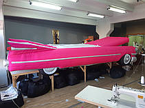 Надувна декорація автомобіль кадилак для фотозон і виставок 2 метра, фото 5