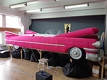 Надувна декорація автомобіль кадилак для фотозон і виставок 2 метра, фото 4