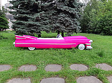 Надувна декорація автомобіль кадилак для фотозон і виставок 2 метра, фото 2