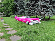 Надувна декорація автомобіль кадилак для фотозон і виставок 2 метра, фото 3