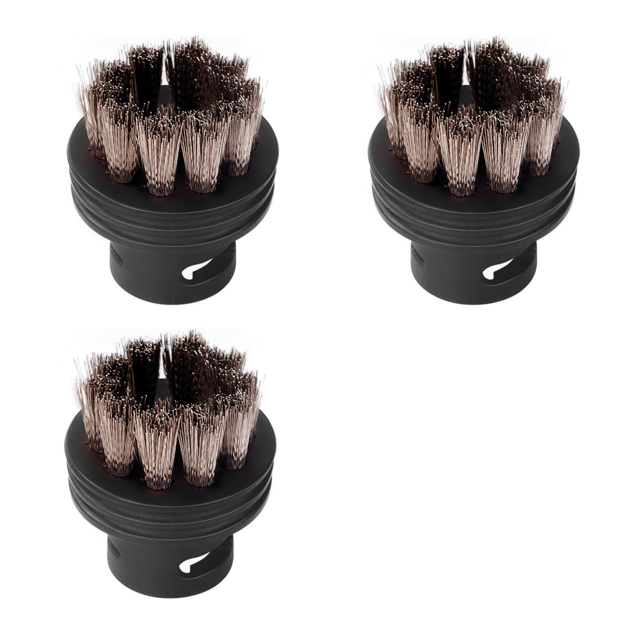 Набір аксесуарів 3 од. Round Brush Set для пароочисника Bort