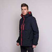 Чоловіча зимова куртка, чорного кольору.