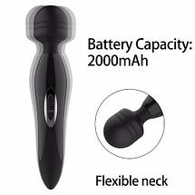 Вібромасажер мікрофон для клітора Hitachi Master вібратор з акумулятором USB тихий і потужний, фото 3