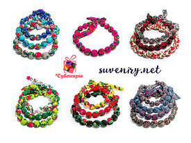 Жіночі намисто з тканини