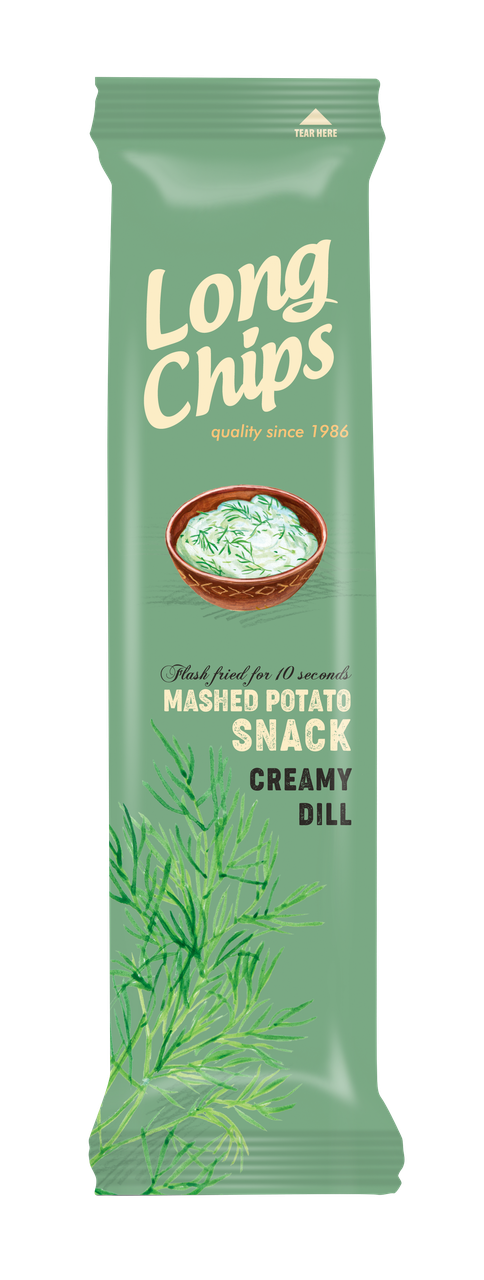 Чіпси Long Chips Кріп і сметана 75г