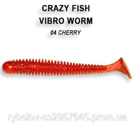 Силікон Crazy Fish Vibro worm 2" 3-50-4-2 риба