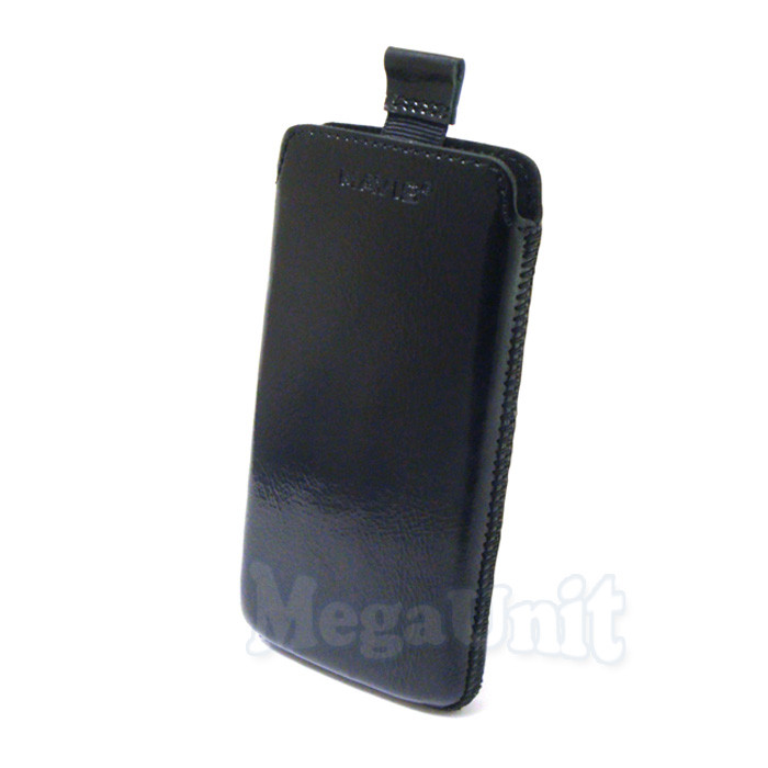 Кожаный чехол Mavis Premium для Nokia 308/309 Asha Черный - фото 1 - id-p29719207