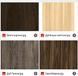 Письмовий стіл Loft-design L-27 хром 1200х600х750 мм з тумбочкою лдсп горіх-модена, фото 9