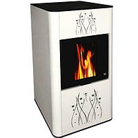 Камін на пеллетах з водяним контуром LAFAT Aqua 10 kW (Доставка безкоштовно)