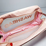 Косметичка жіноча washbag рожева розмір S, фото 4