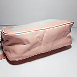 Прозора косметичка washbag рожевий розмір М, фото 3