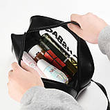 Косметички прозорі Washbag набір 3 шт. чорні різні розміри, фото 4