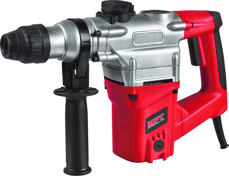 Перфоратор SDS plus 26 мм, 1050 Вт, 930 об/хв, 4500 уд/хв, 4.5 Дж, 3 режими, аксесуари 5 шт, кейс MPT, фото 1