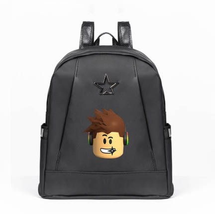 Рюкзак Roblox Роблокс з емблемою Чорний, фото 1