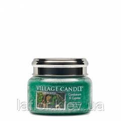 Аромасвічка ТМ Village Candle Кардамон і кипарис (час горіння 55 годин), фото 1
