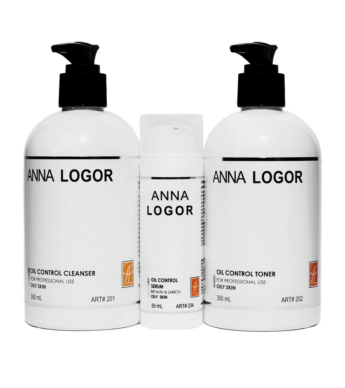 Набір косметики Anna LOGOR Oil Control + Serum. Серія для жирної шкіри обличчя