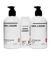 Набір косметики Anna LOGOR Oil Control + Serum. Серія для жирної шкіри обличчя