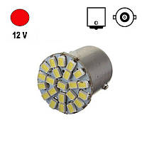 Автолампа Terra P21W/1156, цоколь BA15s, 3014x22smd, червоний, 12V