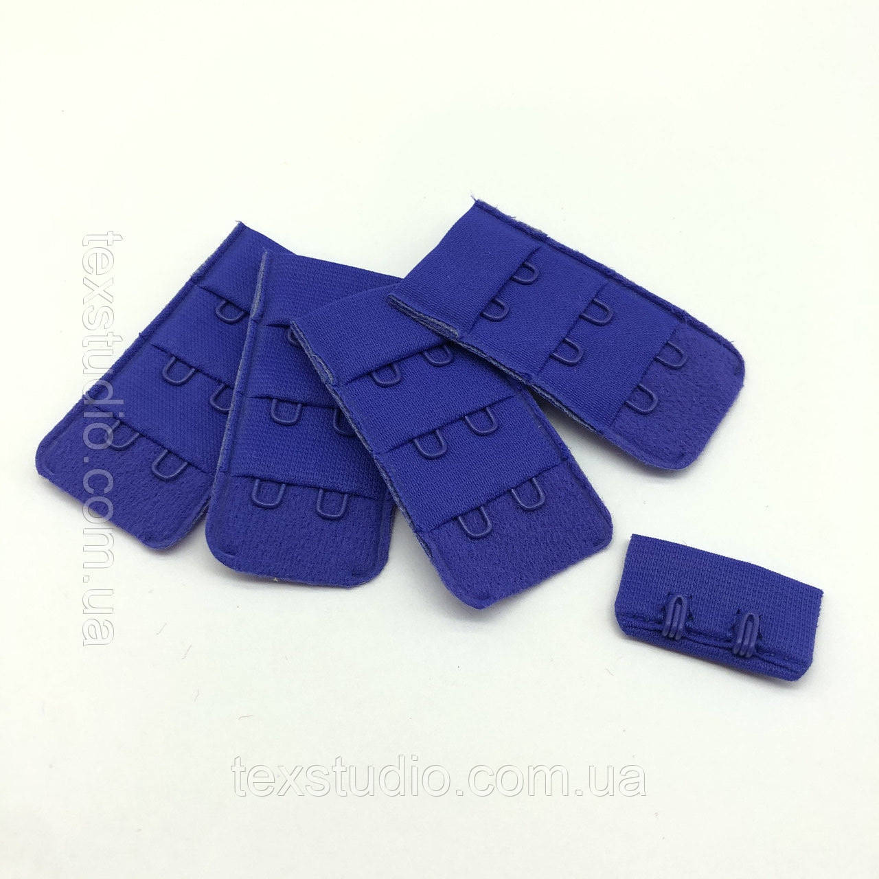 Застібка яскраво синя с фіолетовим відтінком на 2 кр. (3 ряди 30 мм), фото 1