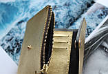Жіночий гаманець з натуральної шкіри "Gold" золотистий, фото 4