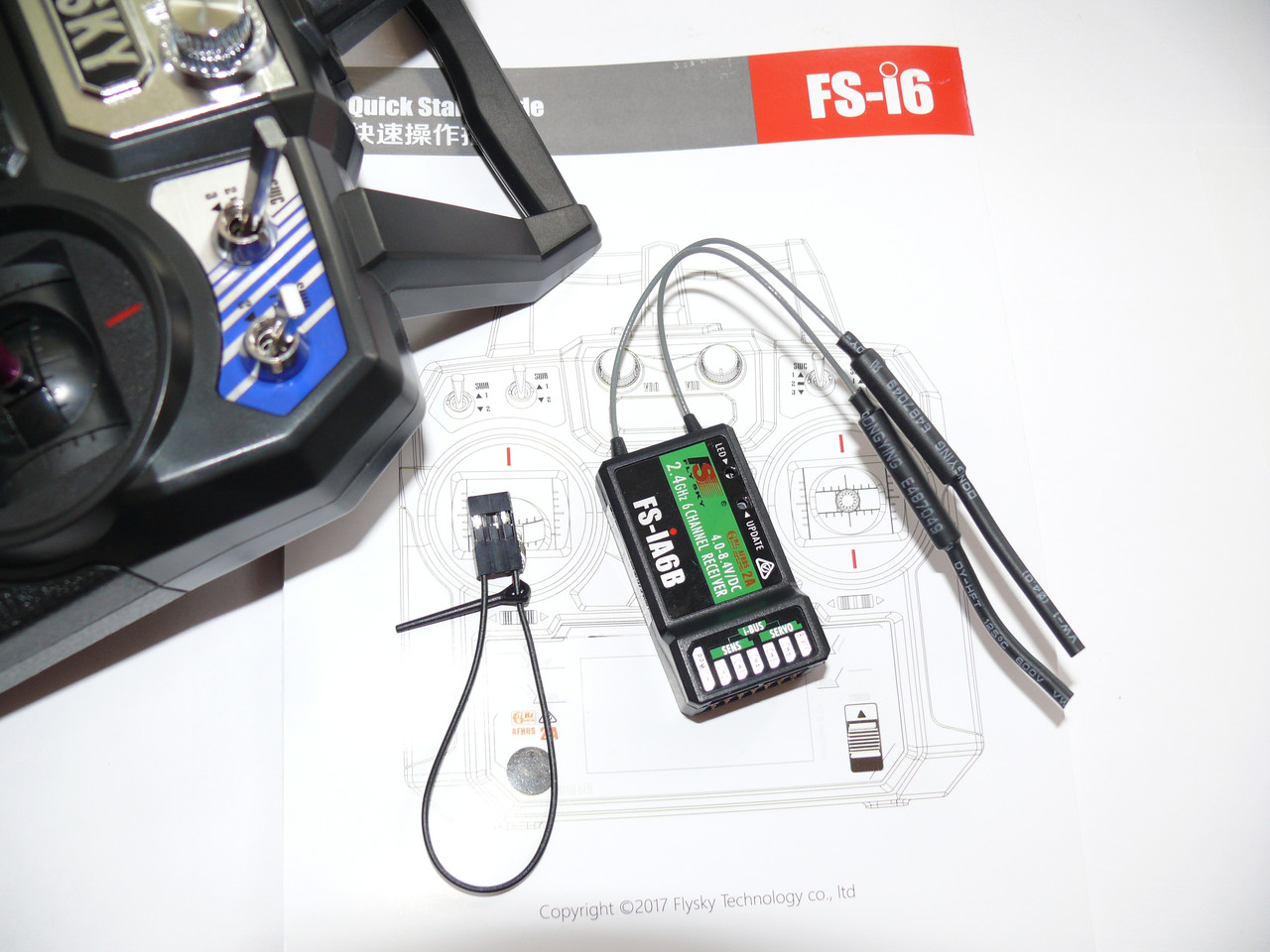 FLYSKY FS-i6 送信機とFS-iA6B レシーバー 3セット FLYSKY FS-i6 送信機とFS-iA6B レシーバー 3セット FLYSKY FS-i6